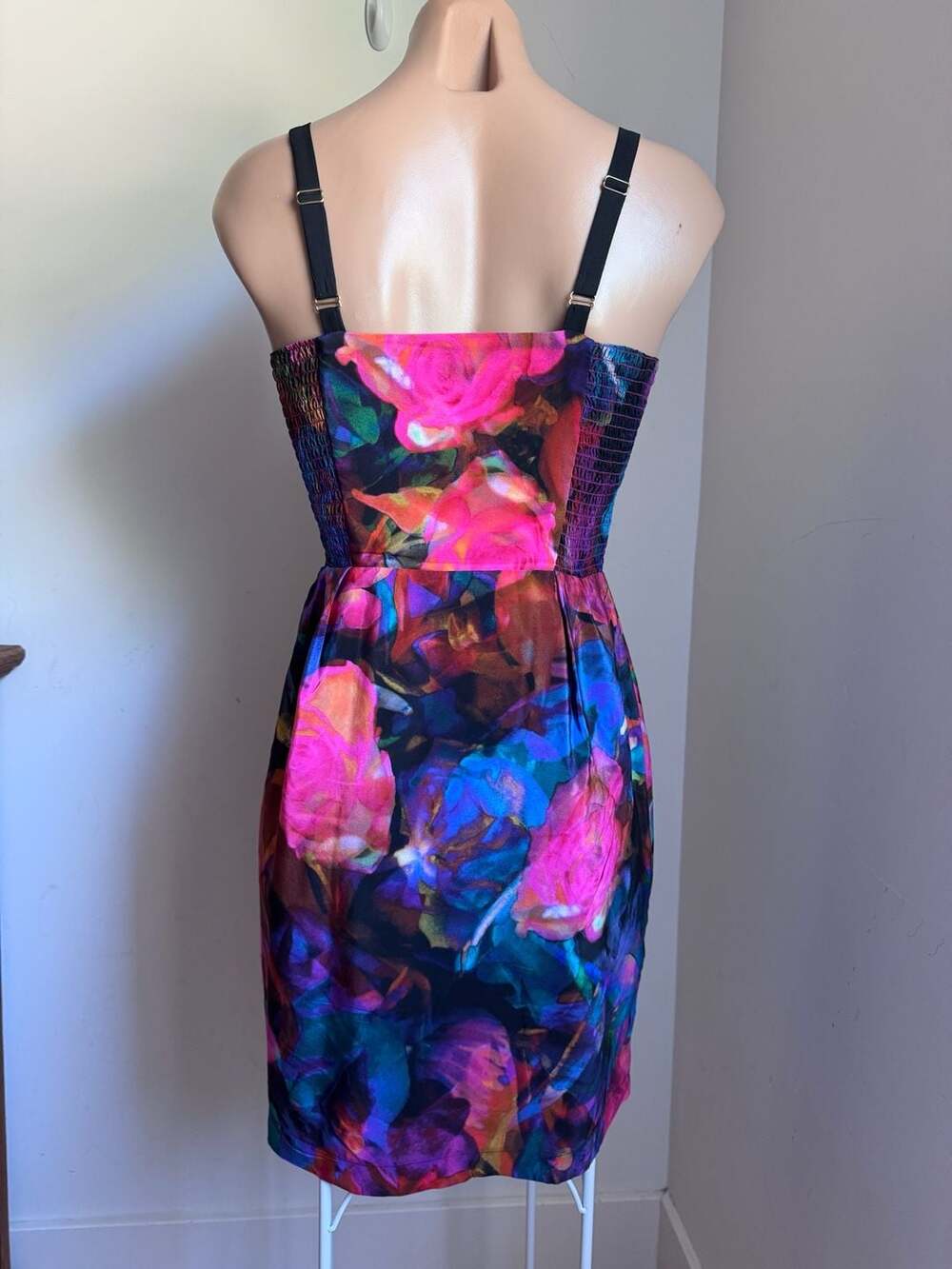 Amanda Uprichard Floral 100% Silk Corset Dress Size Made in the USA - Picture 4 of 6